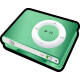 iPod Shuffle Pale Green Icon 80x80 png